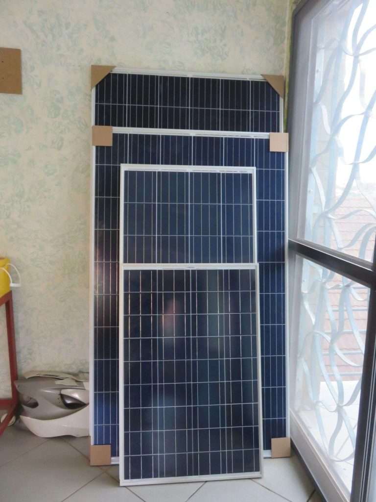 Solar stand alone system installation photo